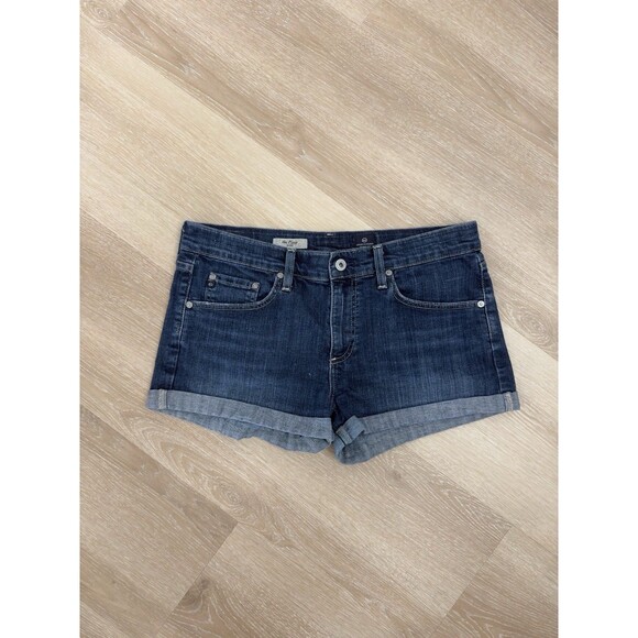 AG Adriano Goldschmied Pants - AG Adriano Goldschmied The Pixie Roll Up Denim Shorts Size 30 Medium Wash Cuffed